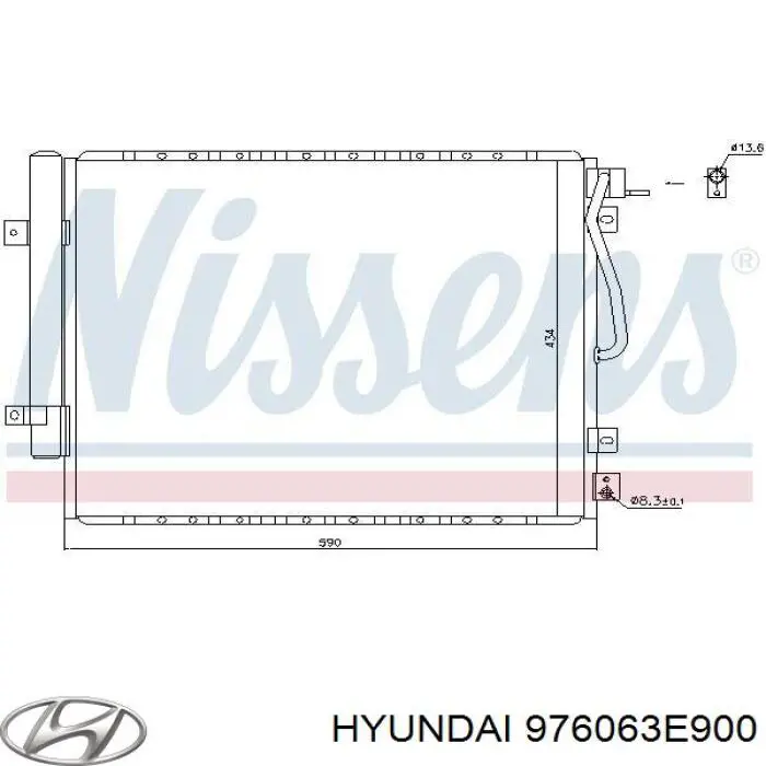 Конденсатор кондиционера Hyundai/Kia 976063E900 цена, от 76.19 USD