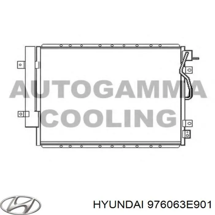 976063E901 Hyundai/Kia Конденсатор