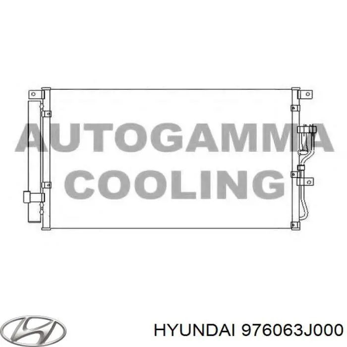 976063J000 Hyundai/Kia радиатор кондиционера