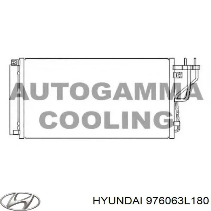 Радиатор охлаждения кондиционера Hyundai/Kia 976063L180