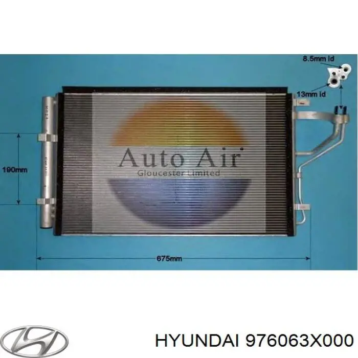 976063X000 Hyundai/Kia Конденсатор