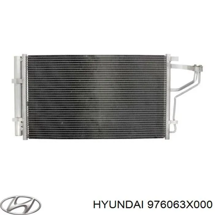 Радиатор охлаждения кондиционера Hyundai/Kia 976063X000