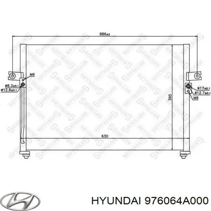 976064A000 Hyundai/Kia Конденсатор