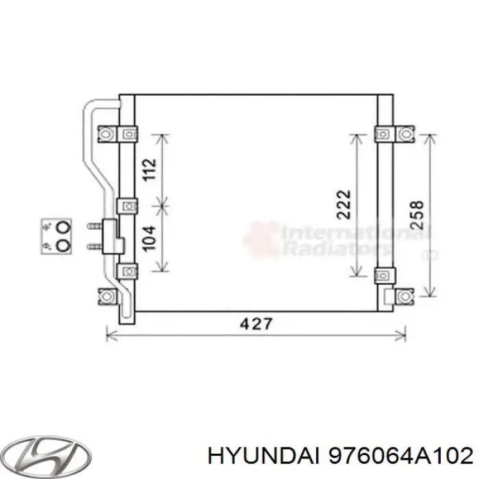 976064A202 Hyundai/Kia радиатор кондиционера