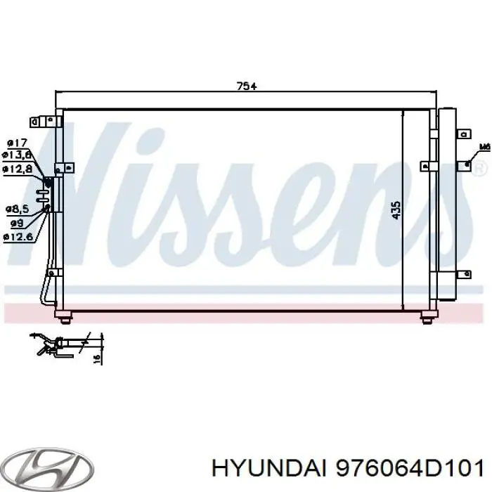 Конденсатор кондиционера Hyundai/Kia 976064D101 цена, от 113.45 USD