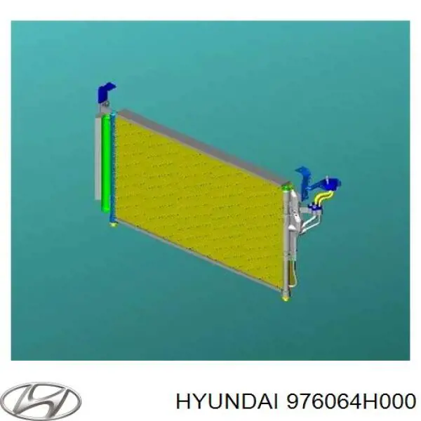 976064H000 Hyundai/Kia радиатор кондиционера