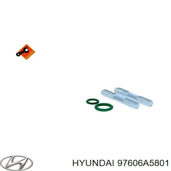 Радиатор кондиционера 97606A5801 Hyundai/Kia