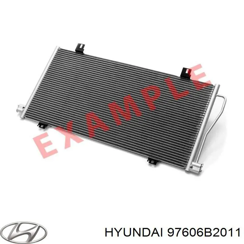 Купить 97606B2011 Hyundai/Kia Радиатор системы охлаждения кондиционера