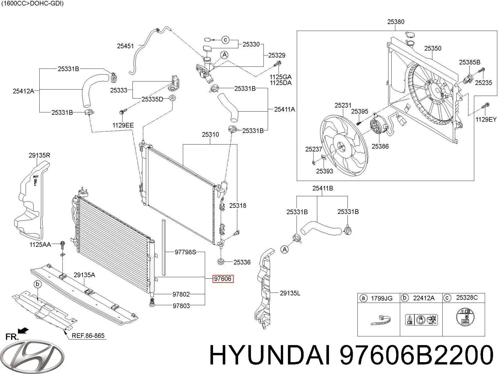 97606B2200 Hyundai/Kia 