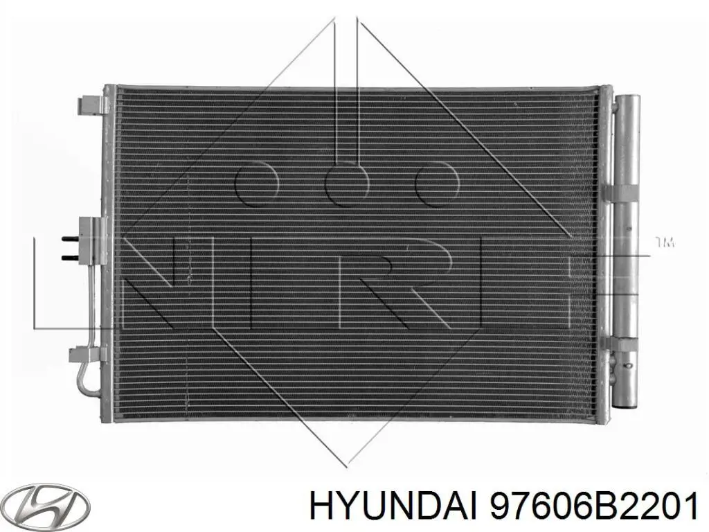 Купить 97606B2201 Hyundai/Kia Радиатор системы охлаждения кондиционера