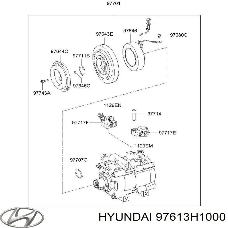  97613H1000 Hyundai/Kia