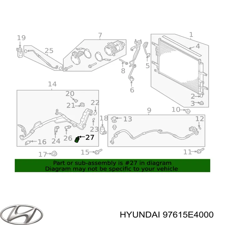  97615E4000 Honda