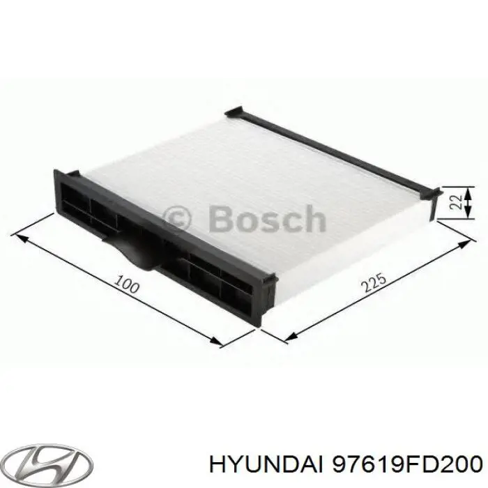 Фильтр салона 97619FD200 Hyundai/Kia