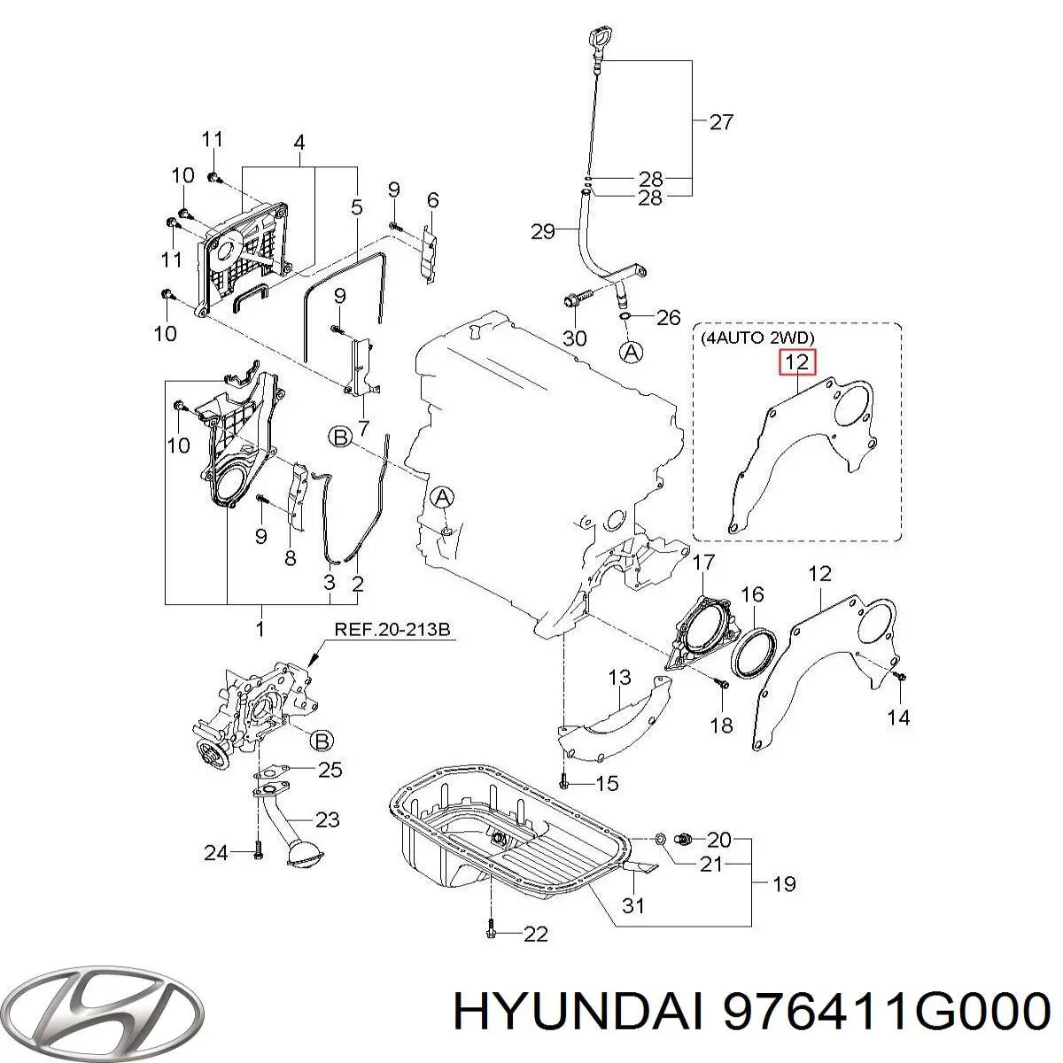 976411G000 Hyundai/Kia