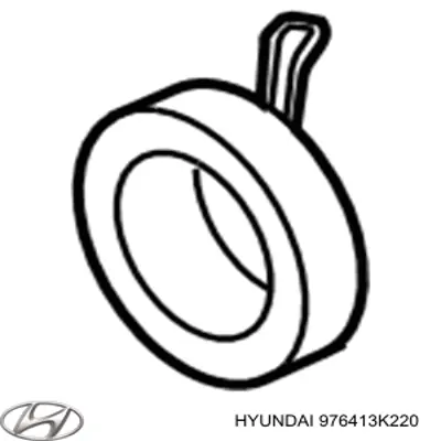 Acoplamento (bobina magnética) do compressor de aparelho de ar condicionado Hyundai/Kia 976413K220