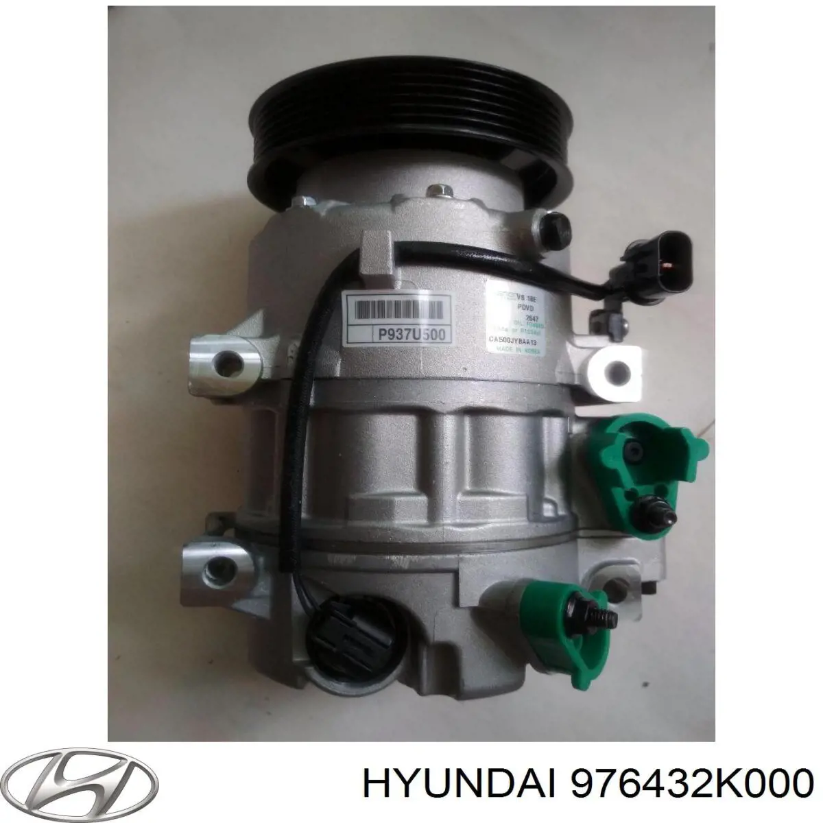 Шкив компрессора кондиционера на Hyundai Elantra MD