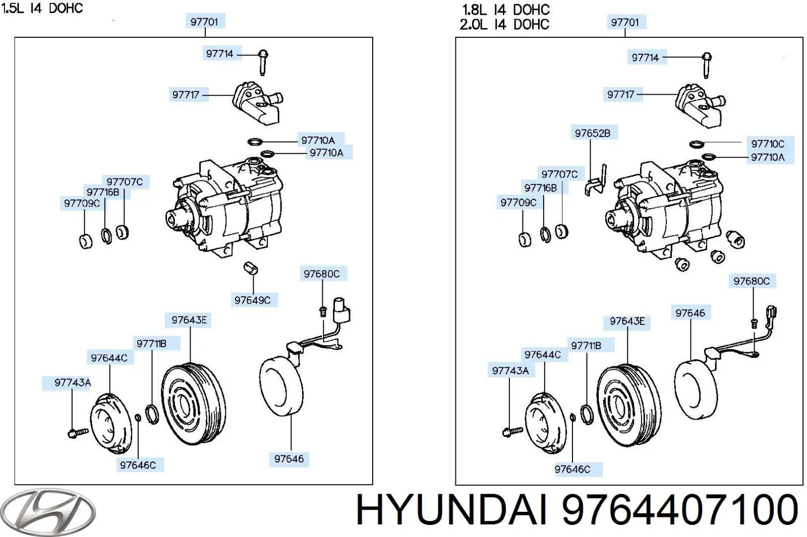  Hyundai/Kia 9764407100 цена, от 156.56 USD