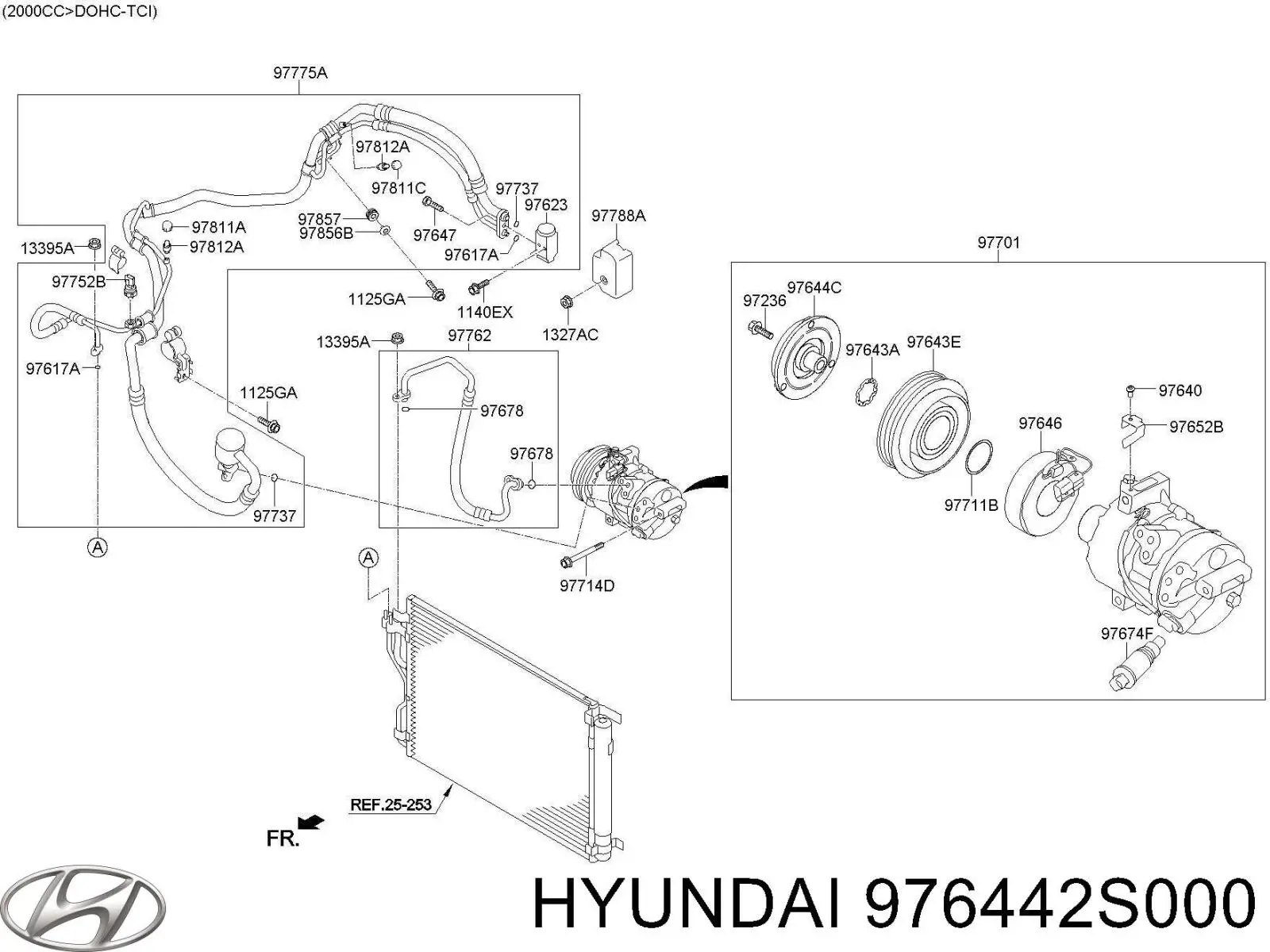 Купить 976442S000 Hyundai/Kia Муфта компрессора кондиционера