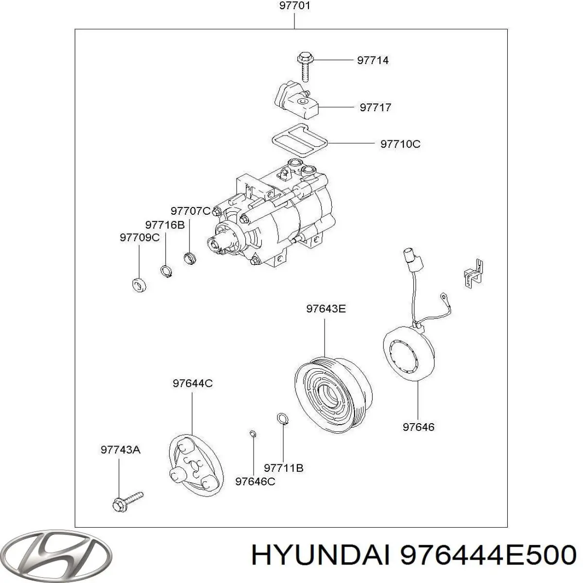  976444E500 Hyundai/Kia