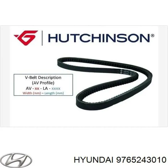 9765243010 Hyundai/Kia ремень генератора