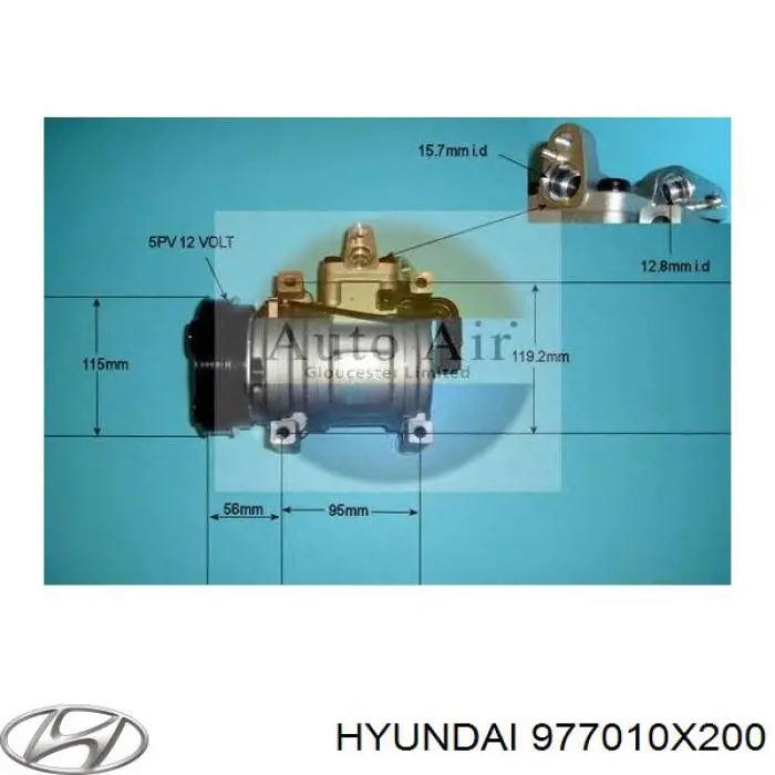 977010X200 Hyundai/Kia Компрессор хладагента