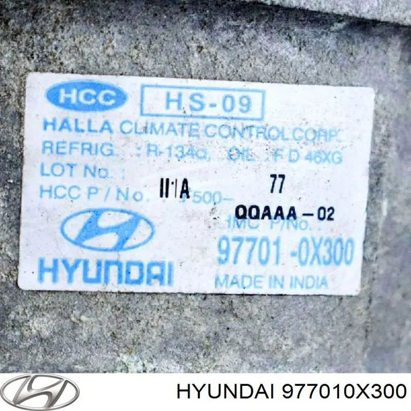 977010X300 Hyundai/Kia Компрессор хладагента
