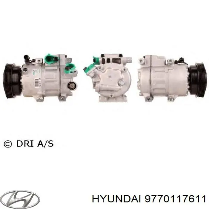 Компрессор системы кондиционирования Hyundai/Kia 9770117611 цена, от 178.33 USD