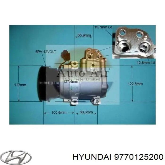 Компрессор системы кондиционирования Hyundai/Kia 9770125200 цена, от 266.09 USD