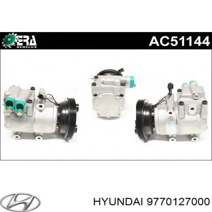 Компрессор системы кондиционирования Hyundai/Kia 9770127000 цена, от 56.43 USD
