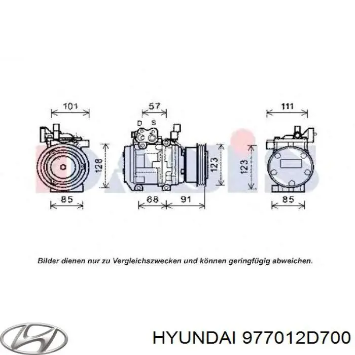 Compre 977012D700 Hyundai/Kia Compressor de aparelho de ar condicionado