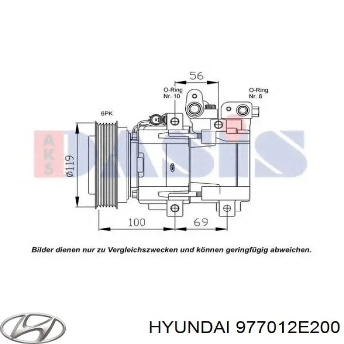 Compre 977012E200 Hyundai/Kia Compressor de aparelho de ar condicionado