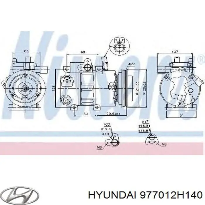 977012H140 Hyundai/Kia компрессор кондиционера