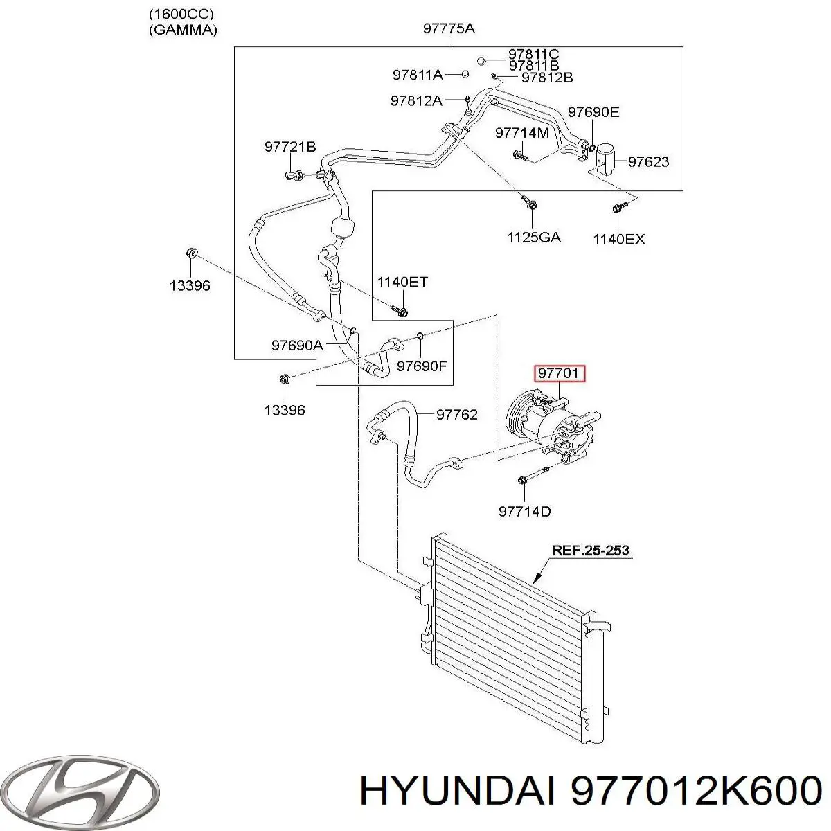 Купить 4165KS5X Polcar Компрессор климатической установки