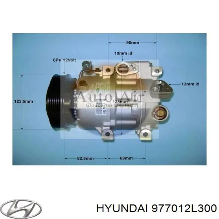 Компрессор системы кондиционирования Hyundai/Kia 977012L300 цена, от 190.04 USD