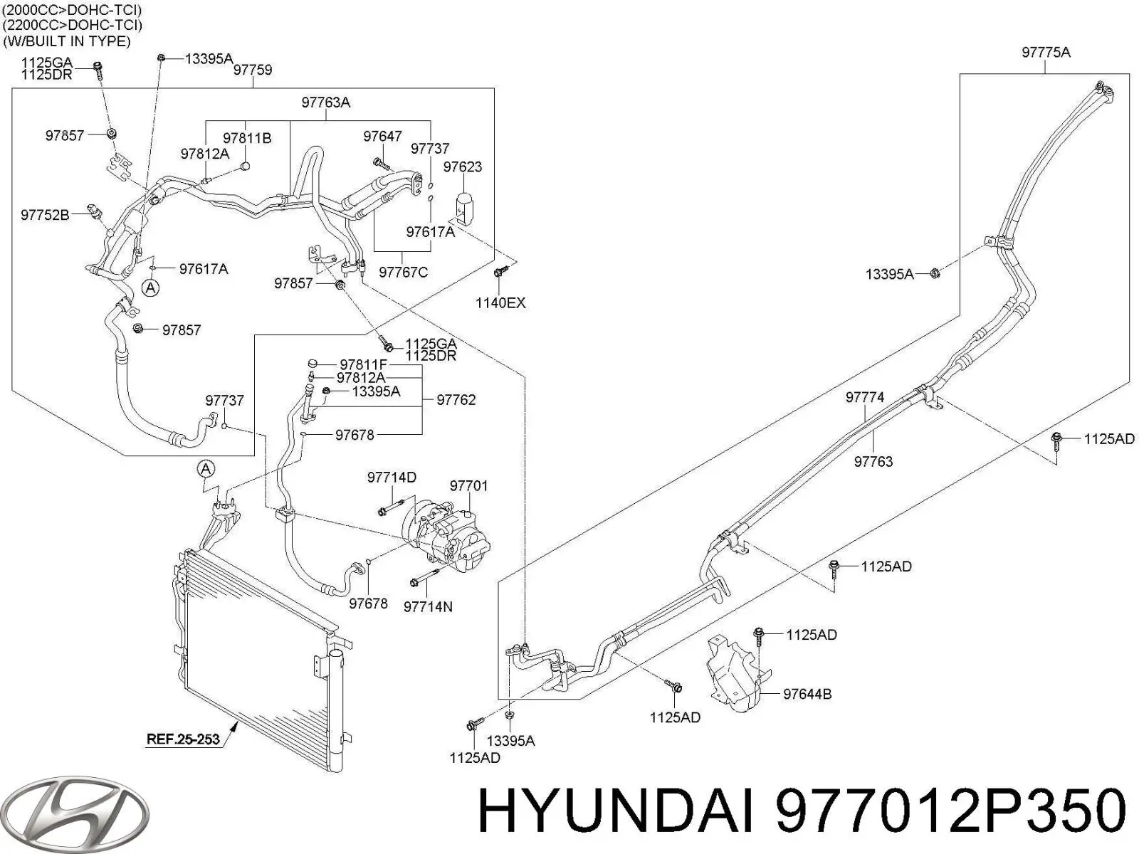 977012P350 Hyundai/Kia Компрессор хладагента