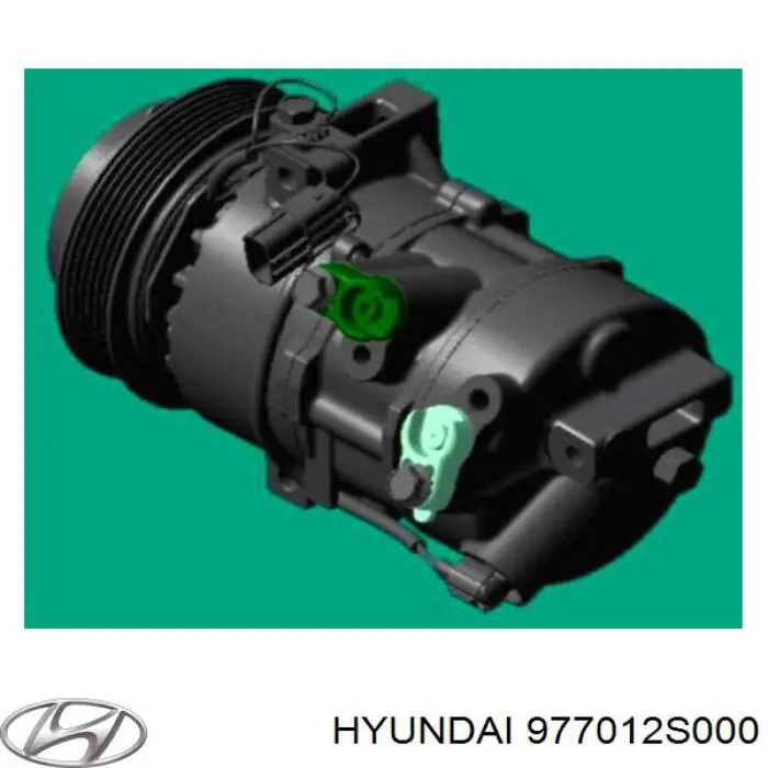 Компрессор кондиционера 977012S000 Hyundai/Kia