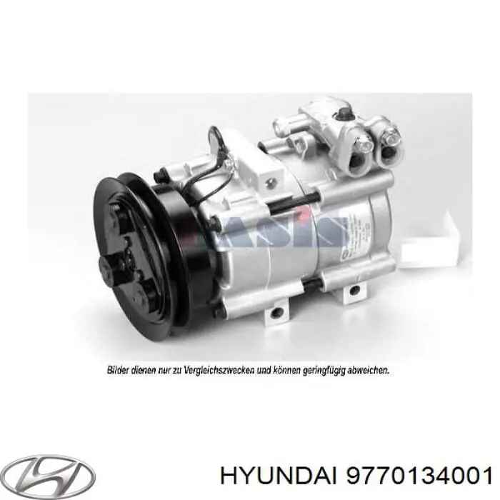 9770134001 Hyundai/Kia компрессор кондиционера