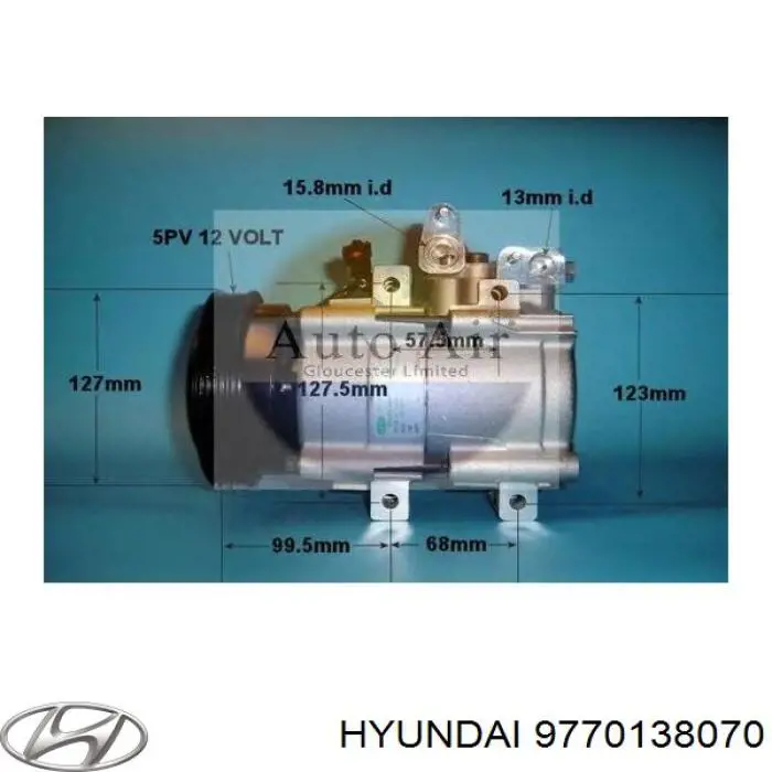 9770138070 Hyundai/Kia компрессор кондиционера