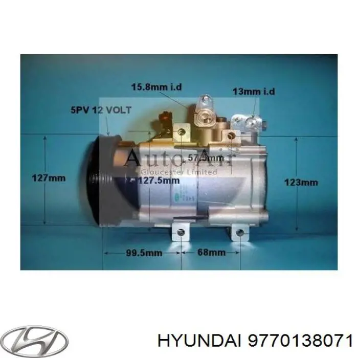 Компрессор системы кондиционирования Hyundai/Kia 9770138071 цена, от 238.17 USD