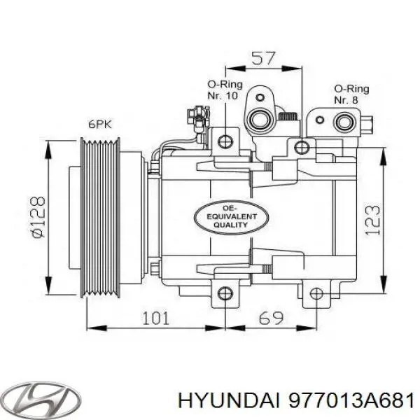 977013A681 Hyundai/Kia компрессор кондиционера