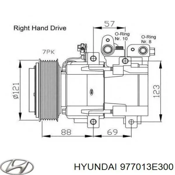 977013E300 Hyundai/Kia компрессор кондиционера