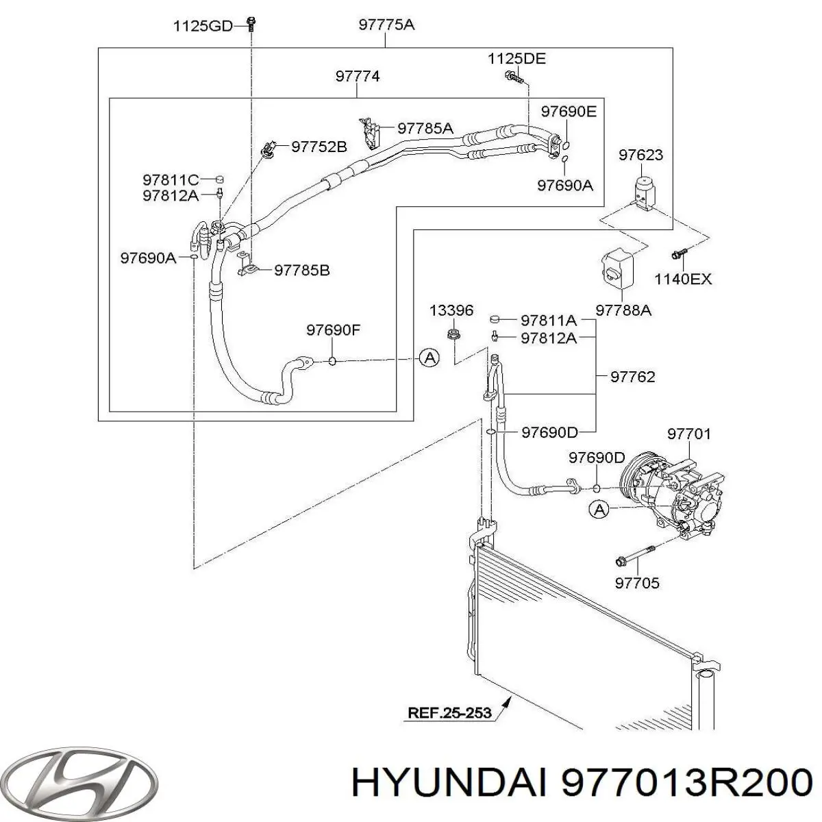 977013R200 Hyundai/Kia Компрессор хладагента