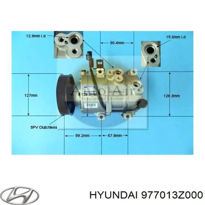 Компрессор кондиционера 977013Z000 Hyundai/Kia