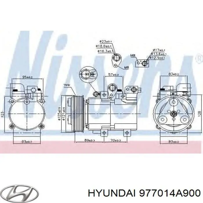 Купить 977014A900 HCC Компрессор климатической установки