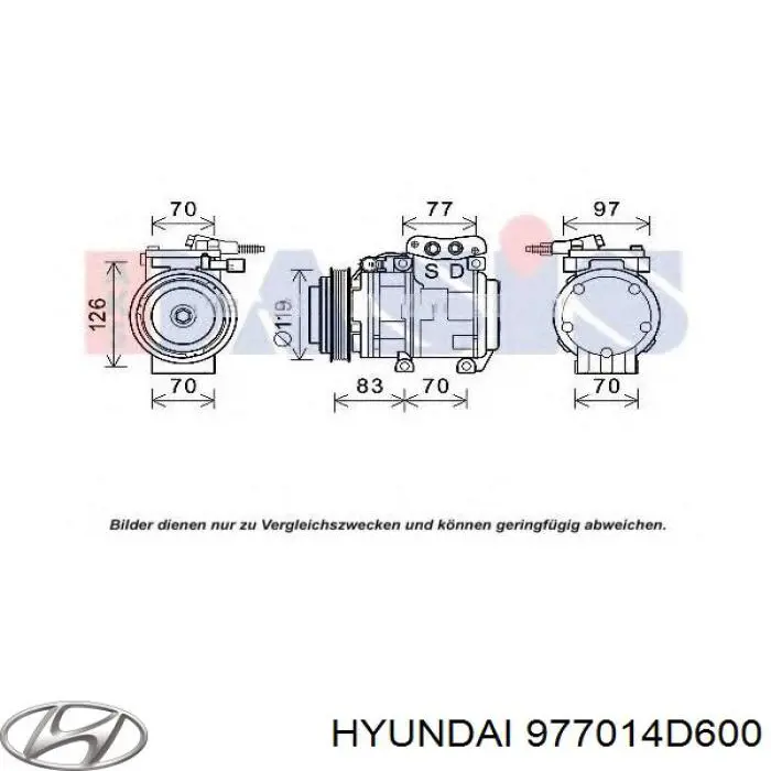 977014D600 Hyundai/Kia compressor de aparelho de ar condicionado