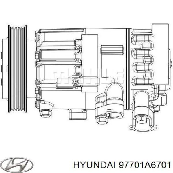 Компрессор системы кондиционирования Hyundai/Kia 97701A6701 цена, от 142.49 USD