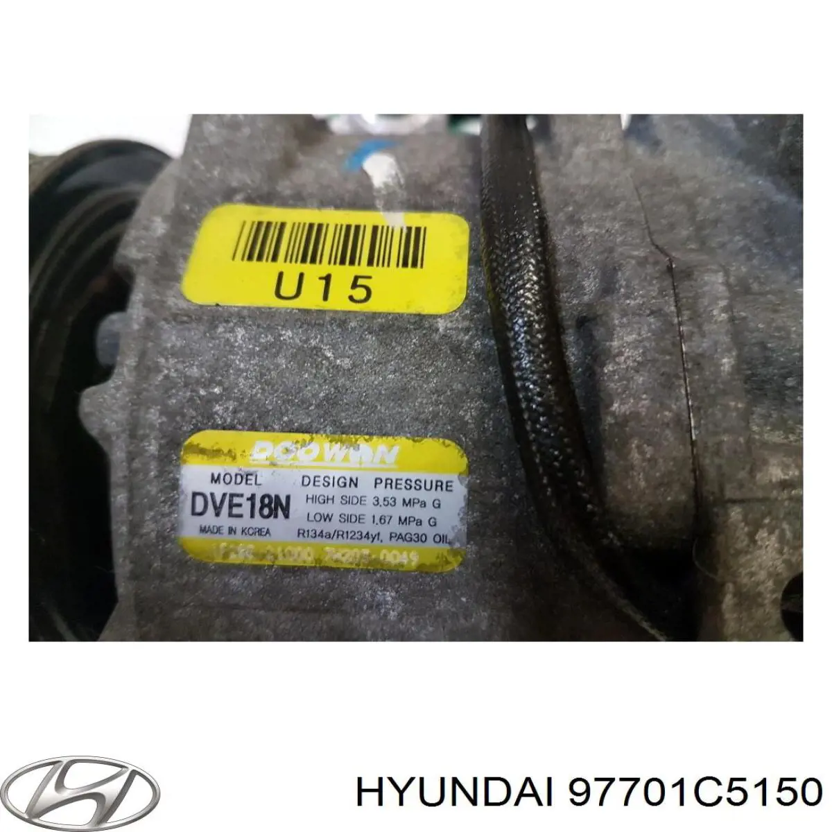 Компрессор системы кондиционирования Hyundai/Kia 97701C5150 цена, от 616.25 USD