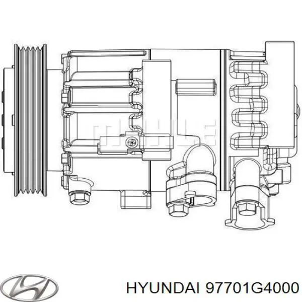 97701G4000 Hyundai/Kia Компрессор хладагента