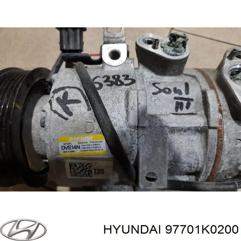 97701K0200 Hyundai/Kia Компрессор хладагента