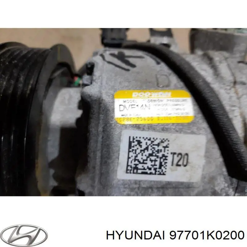 Компрессор кондиционера 97701K0200 Hyundai/Kia